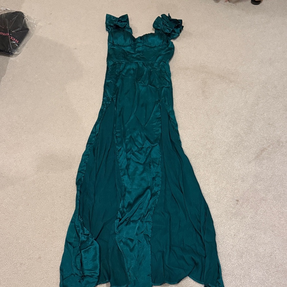 Hello Molly Teal Maxi Dress